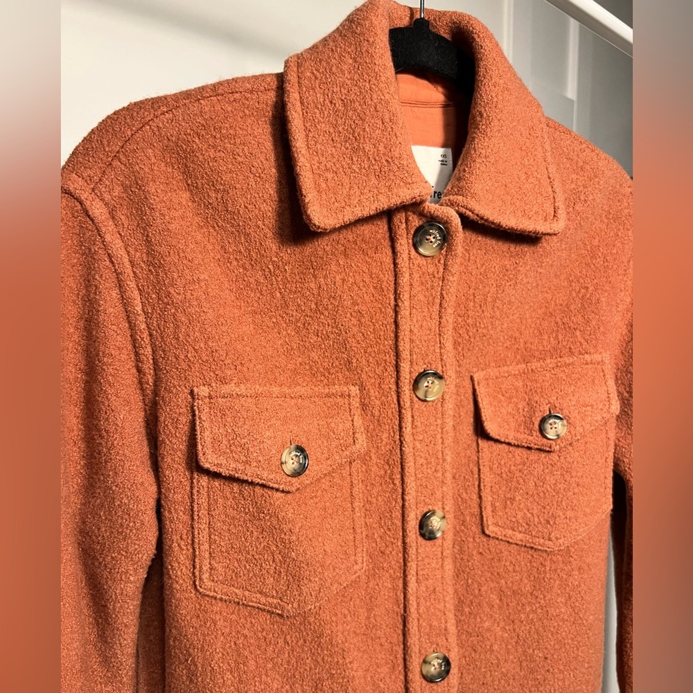 Wilfred Free Ganna Shirt Jacket - rust colour